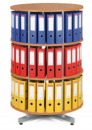 Archivační otočná skříň - 2 patra - šedá